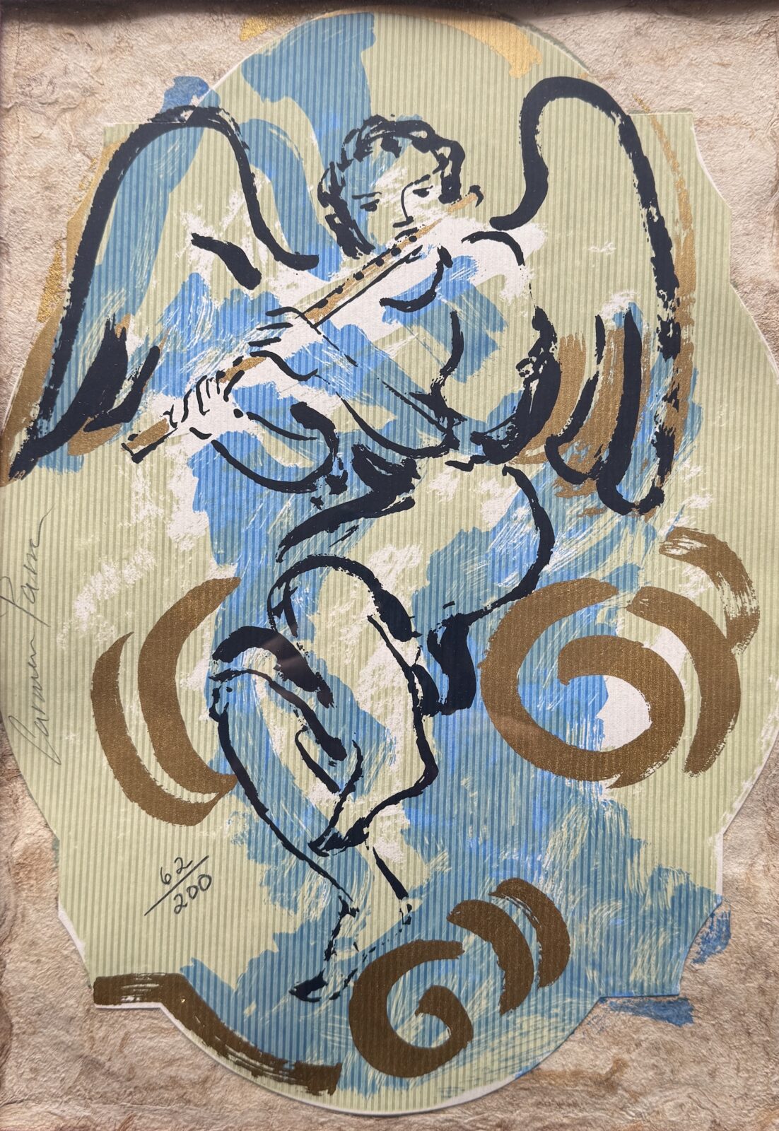 Ángel con flauta